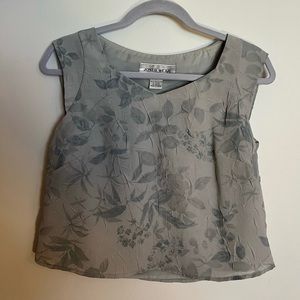 Vintage Cropped Dress Shirt